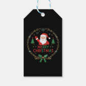 サンタクロース ゴールデンリース クリスマス ギフトタグ (裏面)