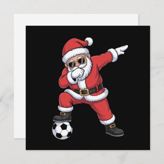 サンタクロース サッカー ダッブリング サンタ ギフト クリスマス (正面/裏面)