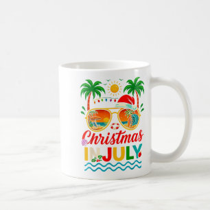 サンタクロース サングラス ビーチ クリスマス イン ジュライ メンズ コーヒーマグカップ