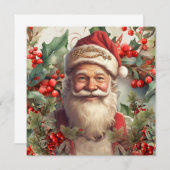 サンタクロース・サンニコラス・クリスマスカード 招待状 (正面/裏面)