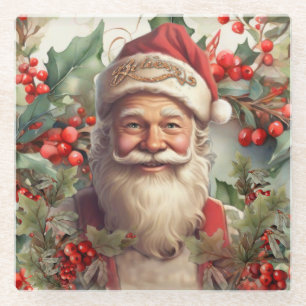 サンタクロース・サンニコラス・クリスマス ガラスコースター