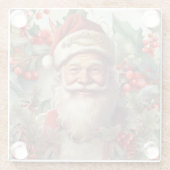 サンタクロース・サンニコラス・クリスマス ガラスコースター (裏面)