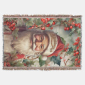 サンタクロース・サンニコラス・クリスマス スローブランケット (正面)