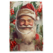 サンタクロース・サンニコラス・クリスマス ミディアムペーパーバッグ (正面)