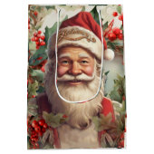 サンタクロース・サンニコラス・クリスマス ミディアムペーパーバッグ (裏面)