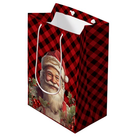 サンタクロース・サンニコラス・クリスマス ミディアムペーパーバッグ (正面アングル)