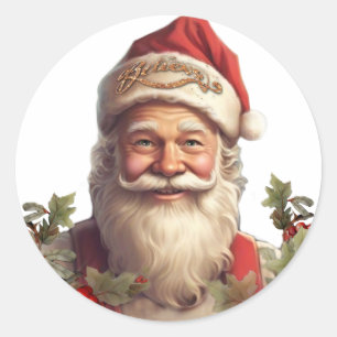 サンタクロース・サンニコラス・クリスマス ラウンドシール