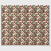 サンタクロース・サンニコラス・クリスマス ラッピングペーパー (フラット)