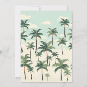 サンタクロース サーファー カートゥーン イラスト 招待状 (裏面)