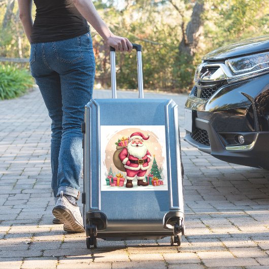 サンタクロース シール (スーツケースインサイチュ)