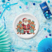 サンタクロース・ジンジャーブレッド看護分隊 ペーパープレート (パーティー)