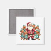 サンタクロース・ジンジャーブレッド看護分隊 マグネット (正面/裏面)