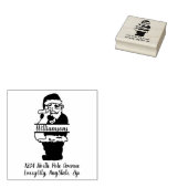 サンタクロース スクリプト 返信先住所 ラバースタンプ (押印)