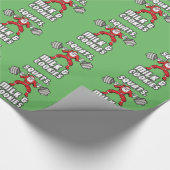 サンタクロース – スクワット、ミルク、クッキー ラッピングペーパー (角)