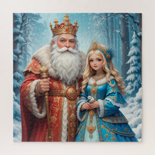 サンタクロース スノーメイデン クリスマスパズル ホリデー ジグソーパズル