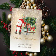 サンタクロース、スレイスノーフレークスホリデーカード