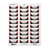 サンタクロース スーツ ホホホ クリスマス ハッピーニューイヤー ラベル (フルシート)