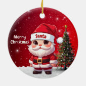 サンタクロース 🎅🎄 セラミックオーナメント (裏面)