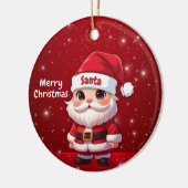 サンタクロース 🎅🎄 セラミックオーナメント (左)
