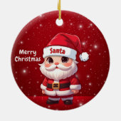 サンタクロース 🎅🎄 セラミックオーナメント (裏面)