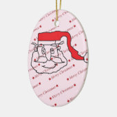 サンタクロース セラミックオーナメント (左)