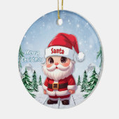 サンタクロース 🎅🎄 セラミックオーナメント (左)