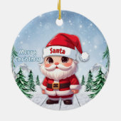 サンタクロース 🎅🎄 セラミックオーナメント (裏面)
