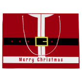 サンタクロース デザイン 面白い クリスマス ギフトバッグ (正面)