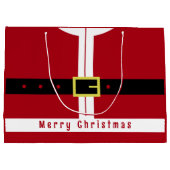 サンタクロース デザイン 面白い クリスマス ギフトバッグ (裏面)