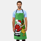 サンタクロース&トナカイ顔マスクパールクリスマス, ZSD エプロン (着用した状態)