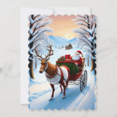 サンタクロース&トナディアフラットホリデーカード シーズンカード (正面)