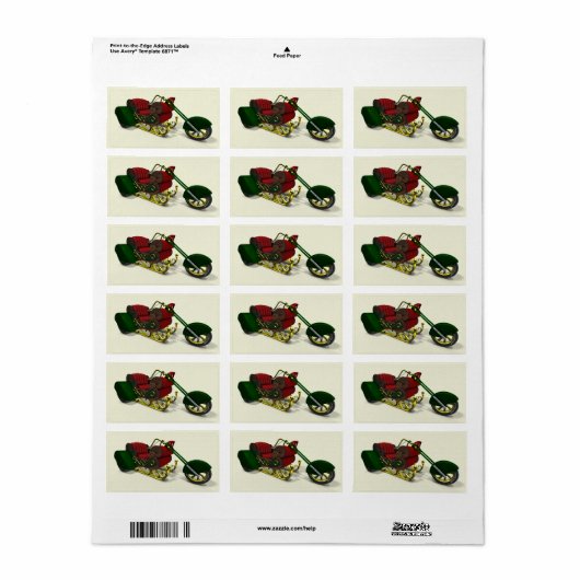 サンタクロース・トライク ラベル (フルシート)