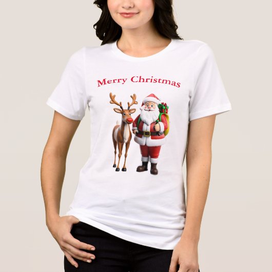 サンタクロース トライブレンドTシャツ (正面)