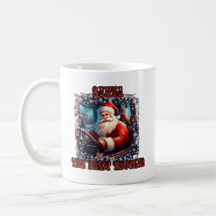サンタクロース・トラッカークリスマスホリデードライビングフェスト コーヒーマグカップ