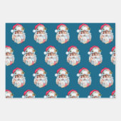サンタクロース トランプ クリスマス | トランプ サンタ ハット ラッピングペーパーシート (正面3)