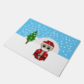 サンタクロース ドアマット (アングル)