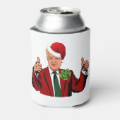 サンタクロース・ドナルド・トランプ 缶クーラー (缶裏面)