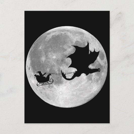 サンタクロース・ドラゴンライダースリー シーズンポストカード (正面)