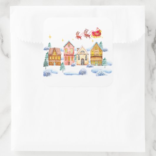 サンタクロース ノースポール クリスマスビレッジ スクエアシール (バッグ)