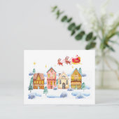 サンタクロース ノースポール クリスマスビレッジ ポストカード (スタンド正面)