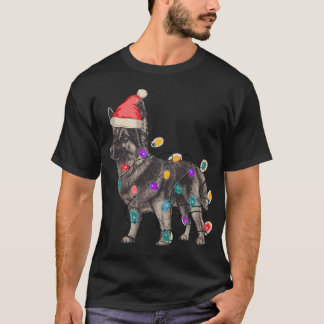 サンタクロース・ハット・クライズムを持つセーブルドイツの羊飼い Tシャツ