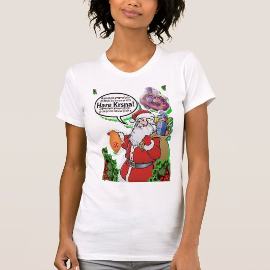 サンタクロース – ハレクリシュナॐ Tシャツ (正面)