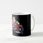サンタクロース バイク バイカー クリスマス コーヒーマグカップ (正面右)