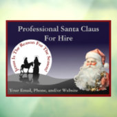 サンタクロース ビジネス ウィンドウ クリング ウィンドウサイン (シート3)