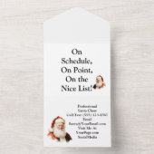 サンタクロース ビジネス メール カード オールインワン (内側)