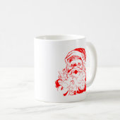 サンタクロース ビンテージ クリスマス コーヒーマグ カップ (正面右)