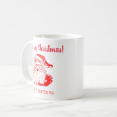サンタクロース ビンテージ クリスマス コーヒーマグ カップ (正面左)