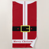 サンタクロース ビーチタオル (正面)