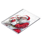 サンタクロース&ピットブルパピードッグ ノートブック (左側)