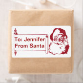 サンタクロース – ファッションド旧、ヴィンテージ ラベル (インサイチュ)